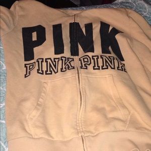 Pink zip up hoodie